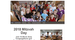 Desktop Screenshot of mitzvahdayakron.com