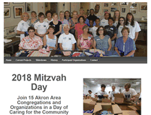 Tablet Screenshot of mitzvahdayakron.com